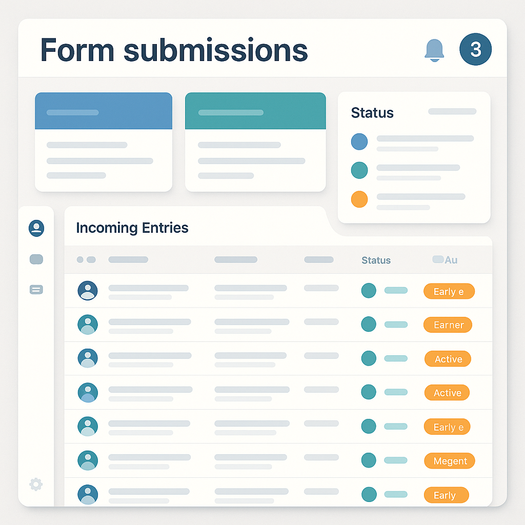 Forms dashboard preview